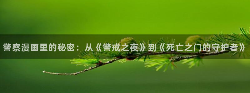 里番acg动漫：警察漫画里的秘密：从《警戒之夜》到《死亡之门的守护者》